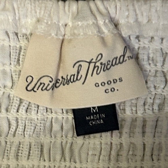 Universal Thread White Midi Dress with Button Detail - Picture 3 of 4